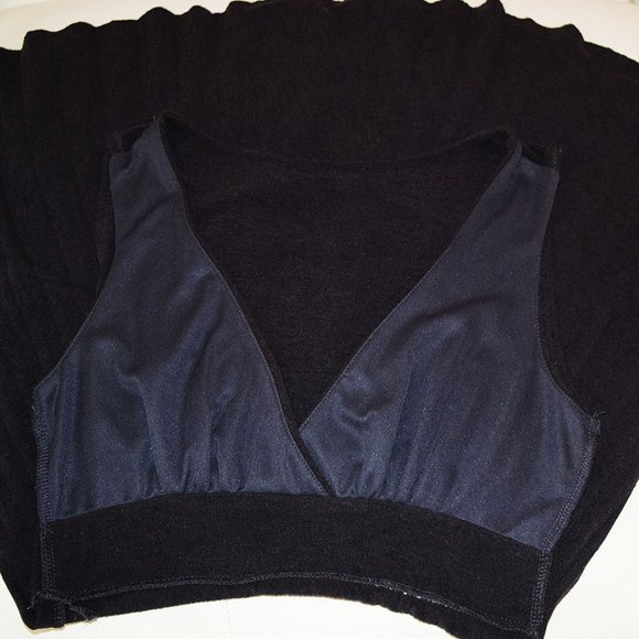 "5/$35" Knit Dress Sleeveless Plunge with Asymmetric Fit-and-Flare Silhouette - Picture 9 of 10